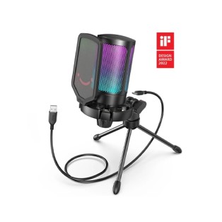 FIFINE A6V Gaming Condenser USB Microphone Black 