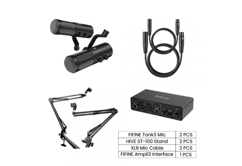 FIFINE APMPLITANK TANK3 Podcasting & Streaming Combo Setup