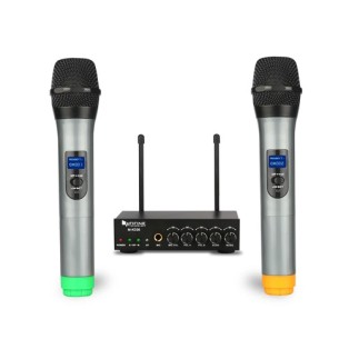 FIFINE K036 Dual Wireless Microphone System for Karaoke, Events & PA Speakers