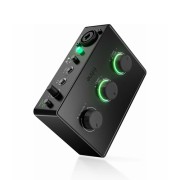 FIFINE Ampli1  USB Audio Interface with 48V Phantom Power & 50dB Gain, XLR & Instrument Input, Headphone