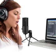 FiFine K669B Microphone - USB Studio Condenser Podcasting Microphone