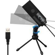 FiFine K669B Microphone - USB Studio Condenser Podcasting Microphone