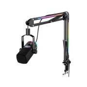 FIFINE AmpliGame AM8PROT Dynamic Microphone Kit with RGB Boom Arm Stand