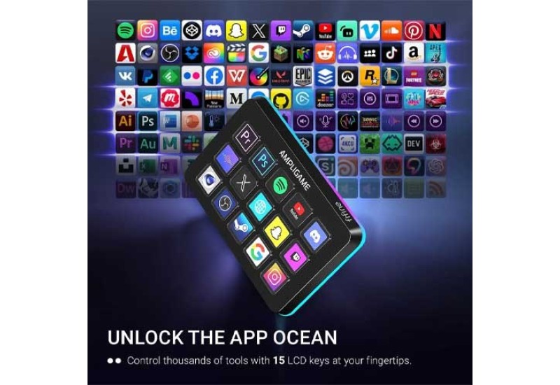 FIFINE AmpliGame D6 RGB Stream Controller