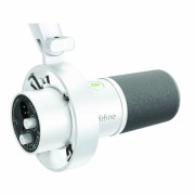 FIFINE K688 USB/XLR DYNAMIC MICROPHONE WITH SHOCK MOUNT, TOUCH-MUTE, HEADPHONE JACK, I/O CONTROLS FOR PODCASTING